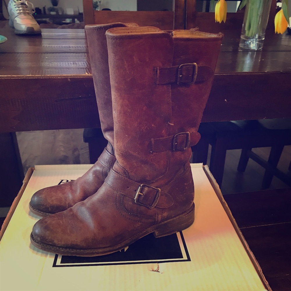 Frye Moto Boots